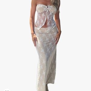 White Lace 2-Piece Set